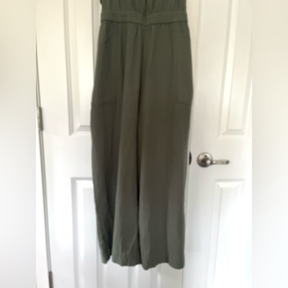 NWOT UpWest Sage Green Ruffle Jumpsuit - Picture 4 of 5